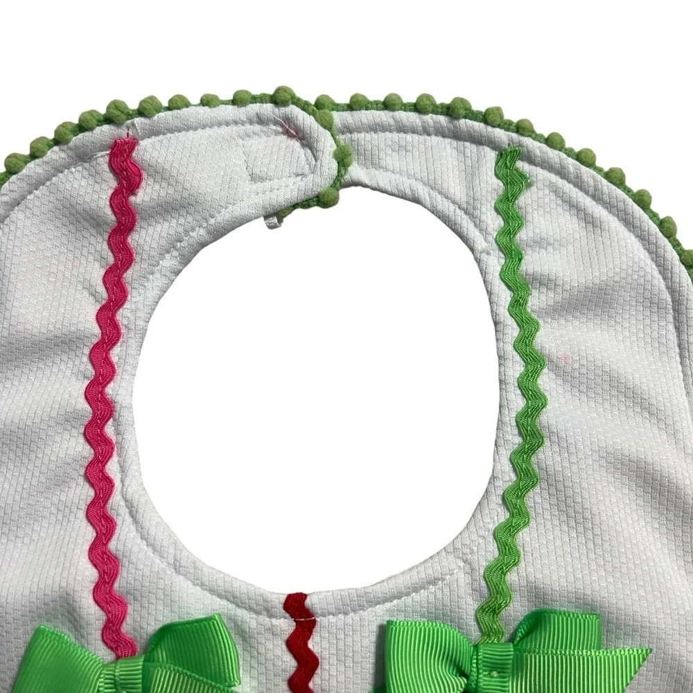 Mud Pie Baby Christmas Holiday Ornaments Appliqué Bib